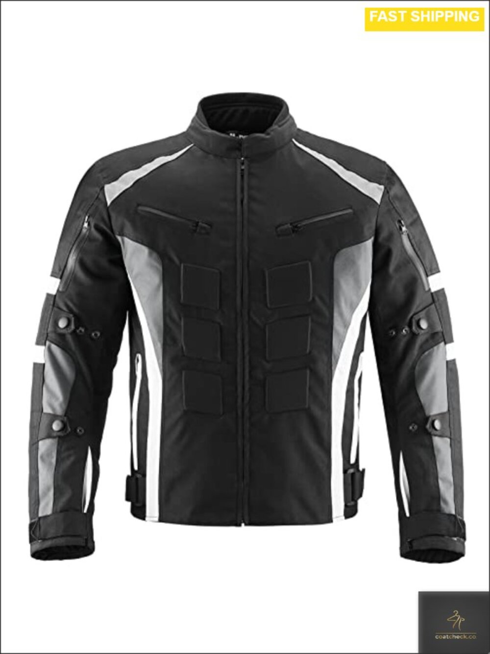 ILM Motorcycle Jacket CE Armor Water Resistant Men's Riding Gear